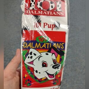 Vintage 90's Disney 101 Dalmations Pup Decorative Yard Flag NOS